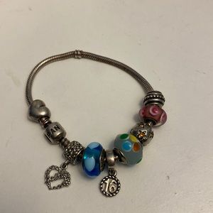 Pandora Charm Bracelet with charms